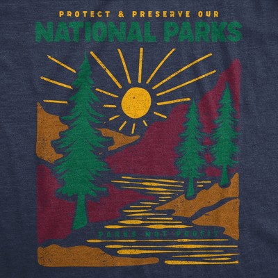 Мужские футболки Crazy Dog T-Shirts, Inc. Mens Funny T Shirts Protect And Preserve Our National Parks Awesome Nature Lovers Tee For Men - Crazy Dog Men's T Shirt For Campers Navy L — фото 2