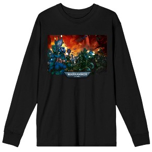 Warhammer 40000 Space Marines Codex Reserve Men's Black Long Sleeve Shirt - 1 of 1