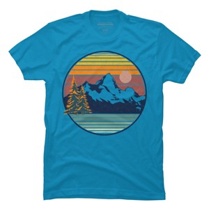 Men's Design By Humans Mountain View By pilipsjanuarius T-Shirt - 1 of 3