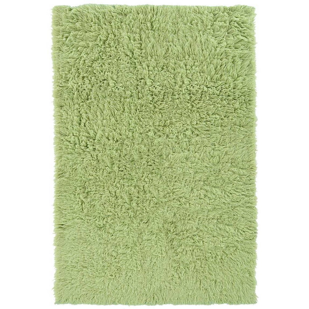 4'x6' New Flokati Accent Rug Lime Green - Linon