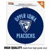 Upper Iowa University Peacocks Logo Automotive Car Window Locker Circle Bumper Sticker - 3 of 4
