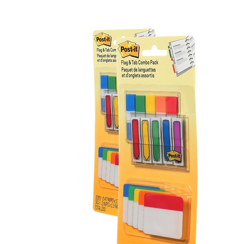 Post-it Flags and Tabs Combo Pack Assorted Primary Colors 230/Pack 686XLP, 5 of 6
