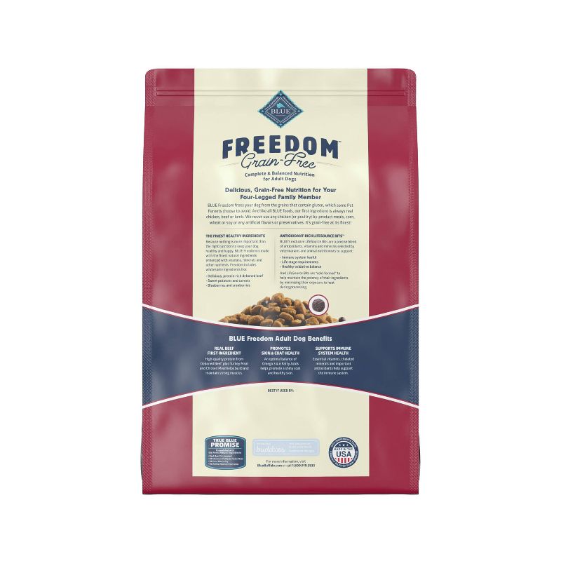 Blue Buffalo Freedom Grain Free with Beef, Potatoes & Peas Adult Dry Dog Food, 3 of 12