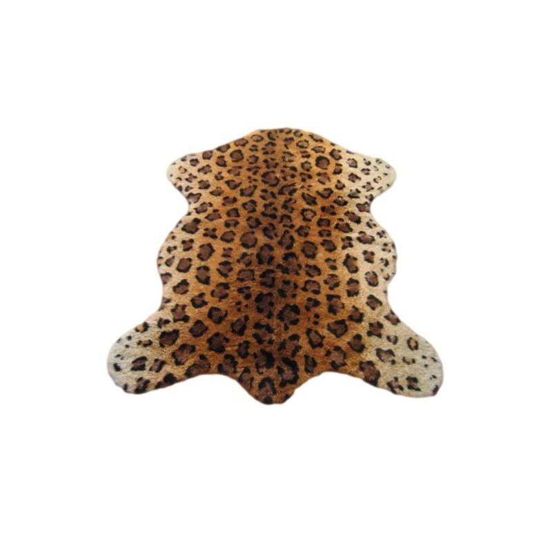 Walk on Me Faux Fur Super Soft Leopard Rug Tufted With Non-slip Backing Area Rug, 1 of 5