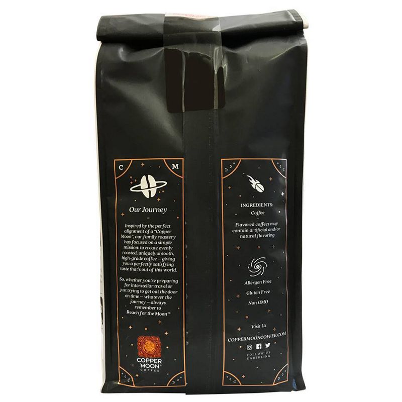 Copper Moon High Caffeine Blend Strong Medium Dark Roast Whole Bean Coffee - 32oz, 3 of 5