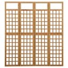 vidaXL 4-Panel Room Divider/Trellis Solid Fir Wood 63.4"x70.9" - 2 of 4