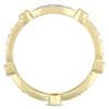 EVERLY JEWELRY | Yellow Silver 3/8ct TGW Created Yellow and Created White Sapphire Anniversary Band - 4 of 4