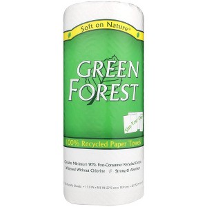 Green Forest Paper Towels White - Pack of 30 - 104 Sheets - 1 of 2