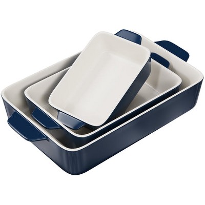 Kook Ceramic Baking Dishes, Set of 3