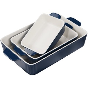 Kook Ceramic Baking Dishes, Set of 3 - 1 of 4