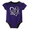 MLB Colorado Rockies Infant Girls' 3pk White Bodysuit - 3 of 4