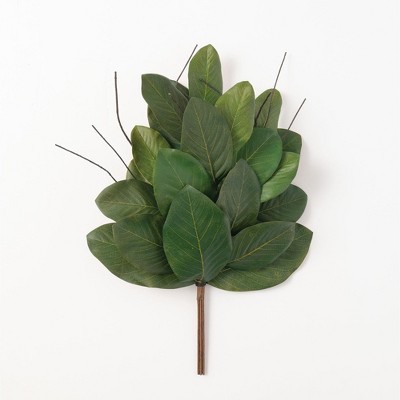 Sullivans Artificial Magnolia Leaf Bush 24.5"H Green