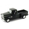 1955 Chevrolet 5100 Stepside Pickup Truck Black 1/24 Diecast Car Model by Motormax - 2 of 3