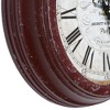16¼" Round Wall Clock Distressed Red - Yosemite Home Decor - image 2 of 4