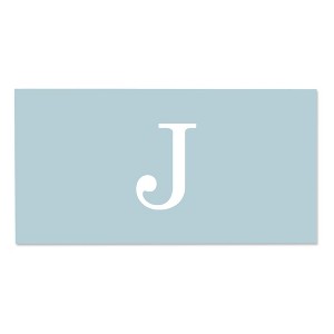 Personalization Mall Simple Initial Personalized Beach Towel, Powder Blue - 1 of 2