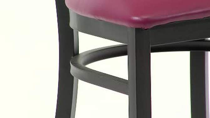 Flash Furniture Black Vertical Back Metal Restaurant Barstool, 2 of 8, play video