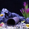 Unique Bargains Ceramic Aquarium Hideaway Rock Cave Fish Tank Decoration Brown 6.14"x2.72"x2.2" - 3 of 4