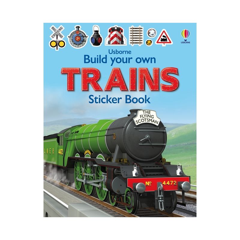 Build Your Own Trains Sticker Book - (Build Your Own Sticker Book) by  Simon Tudhope (Paperback), 1 of 2