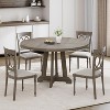 Garvee 47 Inch Round Dining Table for 4 to 6 People – Farmhouse Style Wooden Table with Sturdy Construction, Perfect for Family Gatherings - 2 of 4