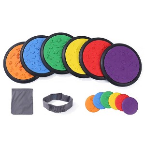 Kore Design Sensory Game Tiles, Assorted Colors, Two Sizes 10.23" & 4", Classic Colors - 1 of 3