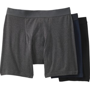 KingSize Men's Big & Tall Cotton Boxer Briefs 3-Pack - 1 of 4