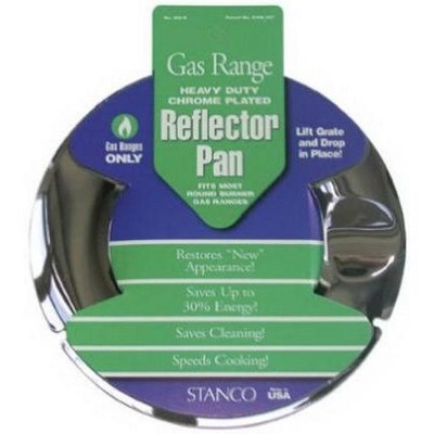 Stanco 800-R Reflector Pan, Gas Range, Heavy Duty, Chrome Plated, 7"