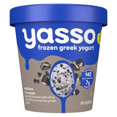 Yasso Greek Cookies & Cream Frozen Yogurt Bar - 14 fl oz