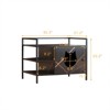FURNIinspire Cat Litter Box Furniture with a Barn Door Hidden Litter Box with Open Storage Spaces,30.3"*21.2"*23.2" - 4 of 4