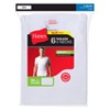 Hanes Men's 6pk V-Neck T-Shirt - White - S : Target