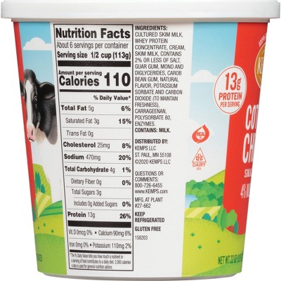 Kemps 4% Small Curd Cottage Cheese - 22oz
