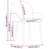 vidaXL Dining Chairs, 2 Pcs, Black Velvet - 2 of 4