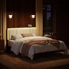 WOWLIVE Floating Bed Frame with Charging Station and LED Lights, Upholstered Platform Bed Frame with Adjustable Headboard and Under-Bed Storage - 4 of 4