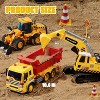 Joyfy Construction Toys for Boys Kids Toddlers, Excavator, Dump Truck and Loader Toy Trucks Construction Truck Toys Christmas Birthday Gifts for Boys - 3 of 4