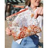 Packed Party Spirit Squad Confetti Everything Pouch, Makeup Bag, Travel Bag,Cosmetic Bag for Women (Orange Burst) - image 2 of 2