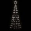 VidaXL Christmas Tree Light with Spikes 220 LEDs Cold White 70.9 in. - 3 of 4
