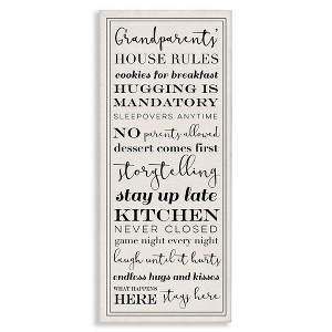 Stupell Industries Grandparents House Rules, 10" x 24" - 1 of 4