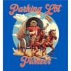 "Parking Lot Pioneer" Old West Wagon Football Cowboy Adult Short Sleeve Tee - 2 of 2