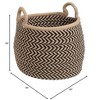 Colonial Mills Prevé Basket - Taupe & Black 18"x18"x17" 100% Polypropylene Round - 4 of 4