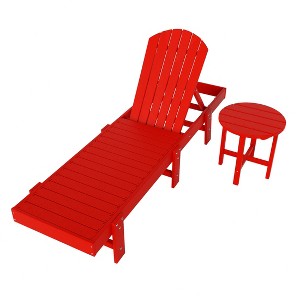 WestinTrends Dylan 2 Piece Poly Reclining Chaise Lounge - 1 of 4