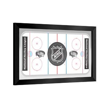 NHL NHL Shield Black Framed Bar Mirror