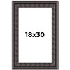 PosterPalooza | 3.5" Wide Ornate Black Picture Frame - UV Acrylic, Foam Board Backing, Hanging Hardware - 2 of 4