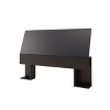 3pc Full Epik Bedroom Set with Headboard Extension Panels Black - Nexera: Modern Contemporary Style, Includes Nightstand - 4 of 4