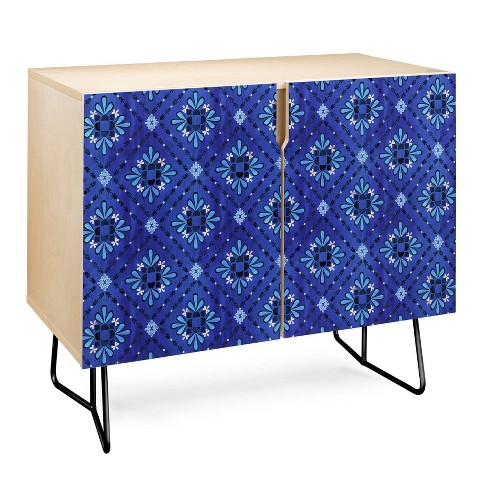 Blue and deals gold credenza