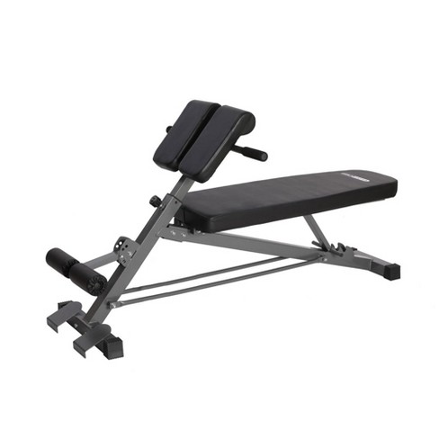 Gorilla sports Foldable Hyperextension Bench Black