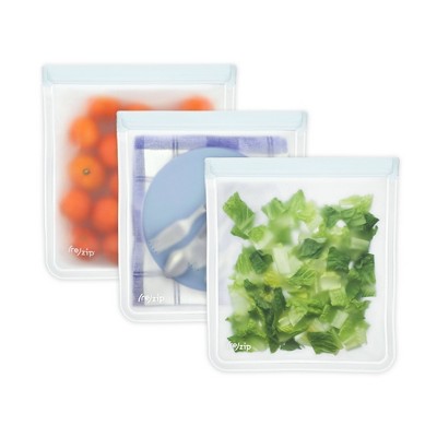 Dishwasher Safe Reusable Gallon Freezer Bags-7 Pack,Reusable Silicone