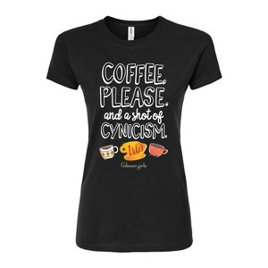 Women's - Gilmore Girls - Coffee And Cynisism Fitted Graphic T-Shirt - 1 of 2