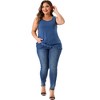 Agnes Orinda Women's Plus Size Swing Lace Flowy Sleeveless Casual Tank Tops - 3 of 4