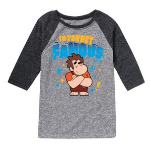 Boys' - Disney - Internet Famous Raglan Graphic T-Shirt - 1 of 2