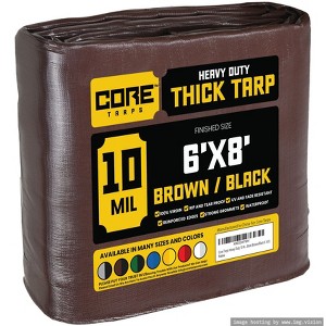 Core Tarps Heavy Duty 10 Mil Tarp Cover, UV Resistant, Rip Proof for Roof, Camping, Patio, Pool, Boat - 1 of 4