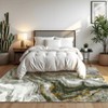 Large Modern Rugs for Living Room 9x12 Non-Slip Abstract Print Floor Mats, Stain-Resistant Low Pile Accent Rugs, Foldable Ultra-Thin Indoor Carpet - 3 of 4